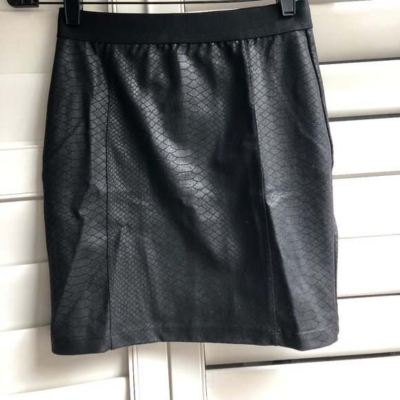 David Lerner Skirts Sexy Black Snakeskin Print Skirt Poshmark